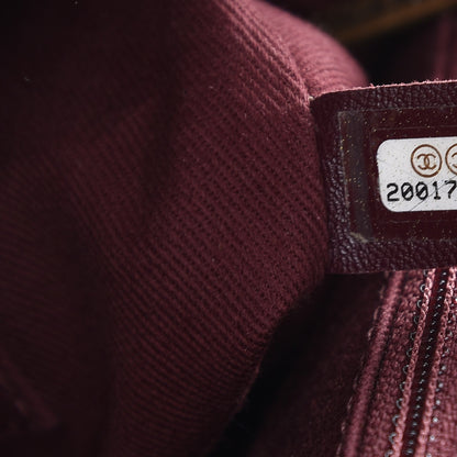 Chanel Glazed Calfskin Castle Rock Medium Flap Dark Beige 9 of 10