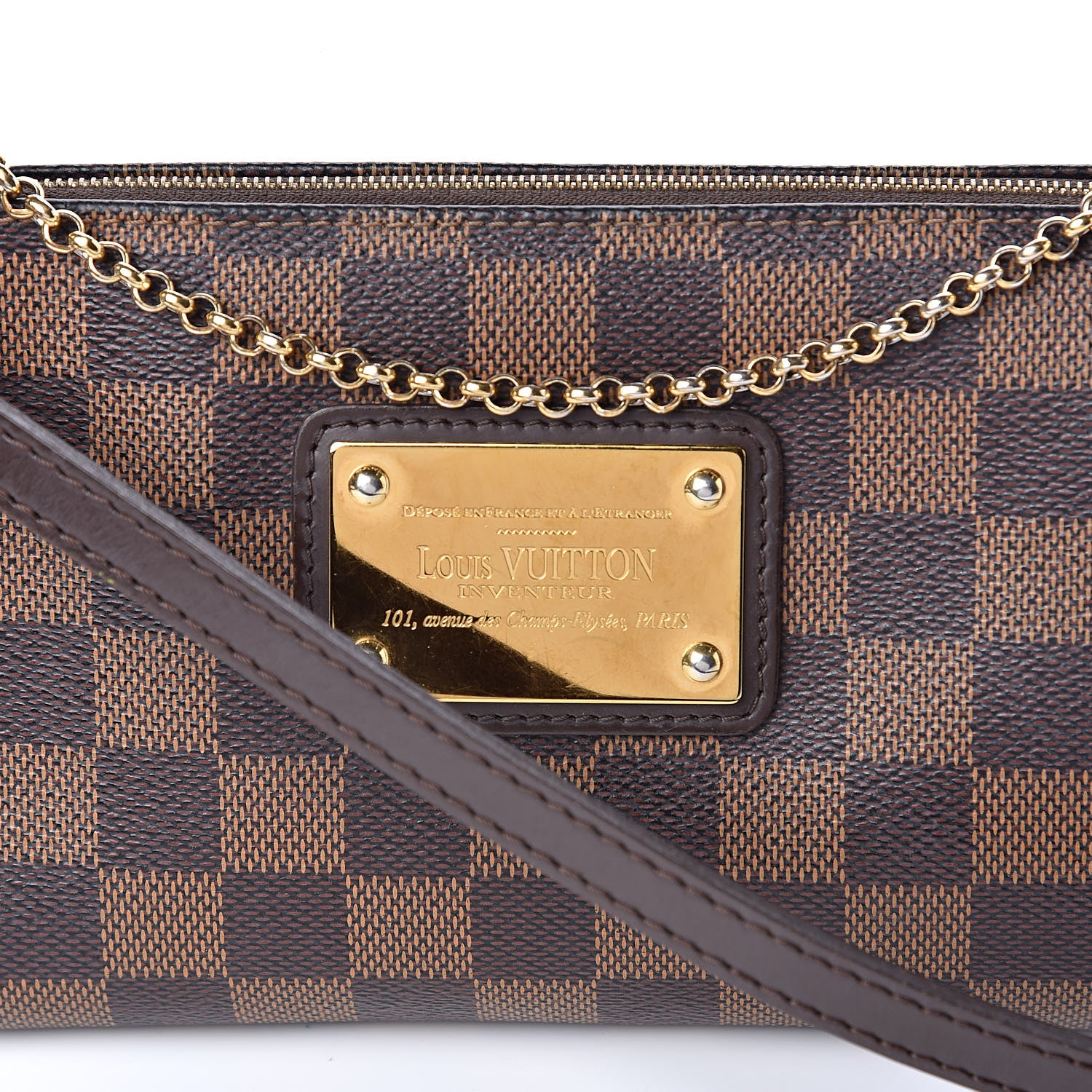 Louis Vuitton Damier Ebene Eva Clutch 10 of 10