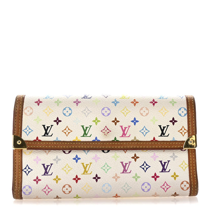 Louis Vuitton Monogram Multicolor Porte Tresor International Wallet White 1 of 6