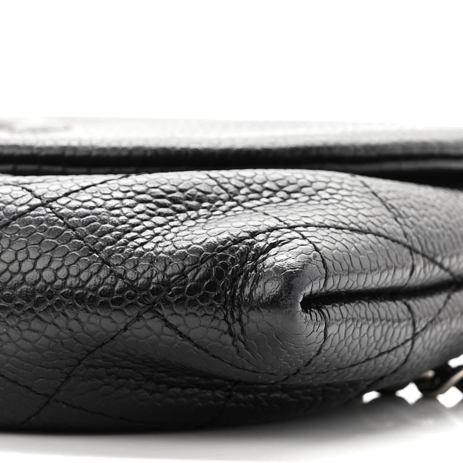 Chanel Caviar Half Moon Wallet On Chain WOC Black 11 of 12