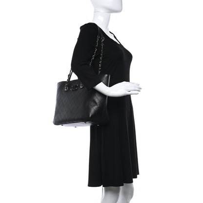 Chanel Calfskin Stitched Shopping Tote Black 2 of 10