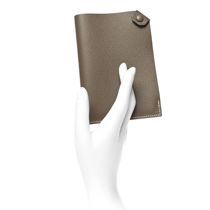 Hermes Epsom Tarmac PM Passport Holder Etoupe 2 of 7
