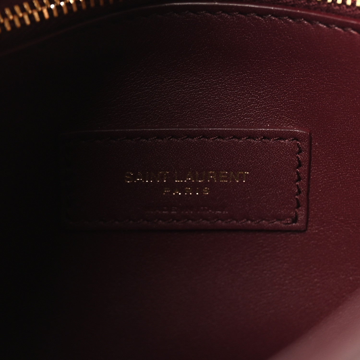 Saint Laurent Smooth Calfskin Small Le 5 A 7 Soft Hobo Rouge Legion 6 of 10