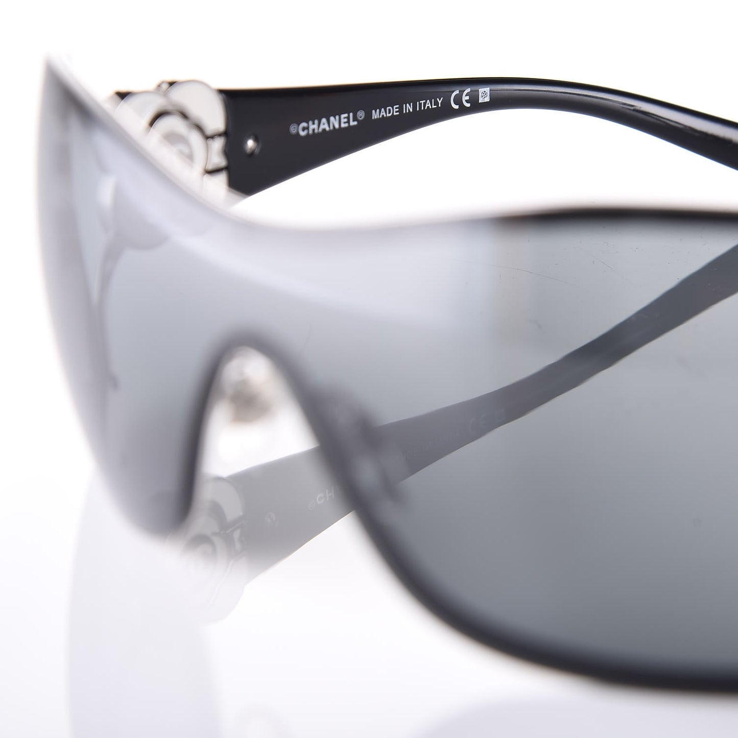 Swarovski Crystal Camellia CC Sunglasses 4164-B Black