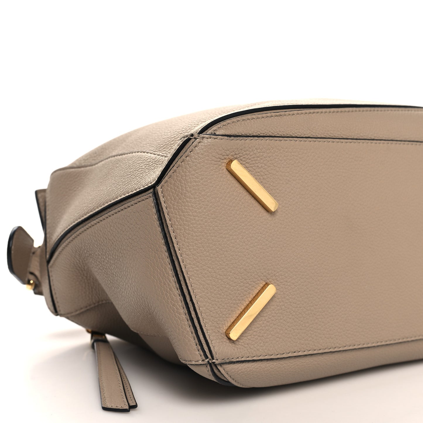 Grained Calfskin Medium Puzzle Bag Sand