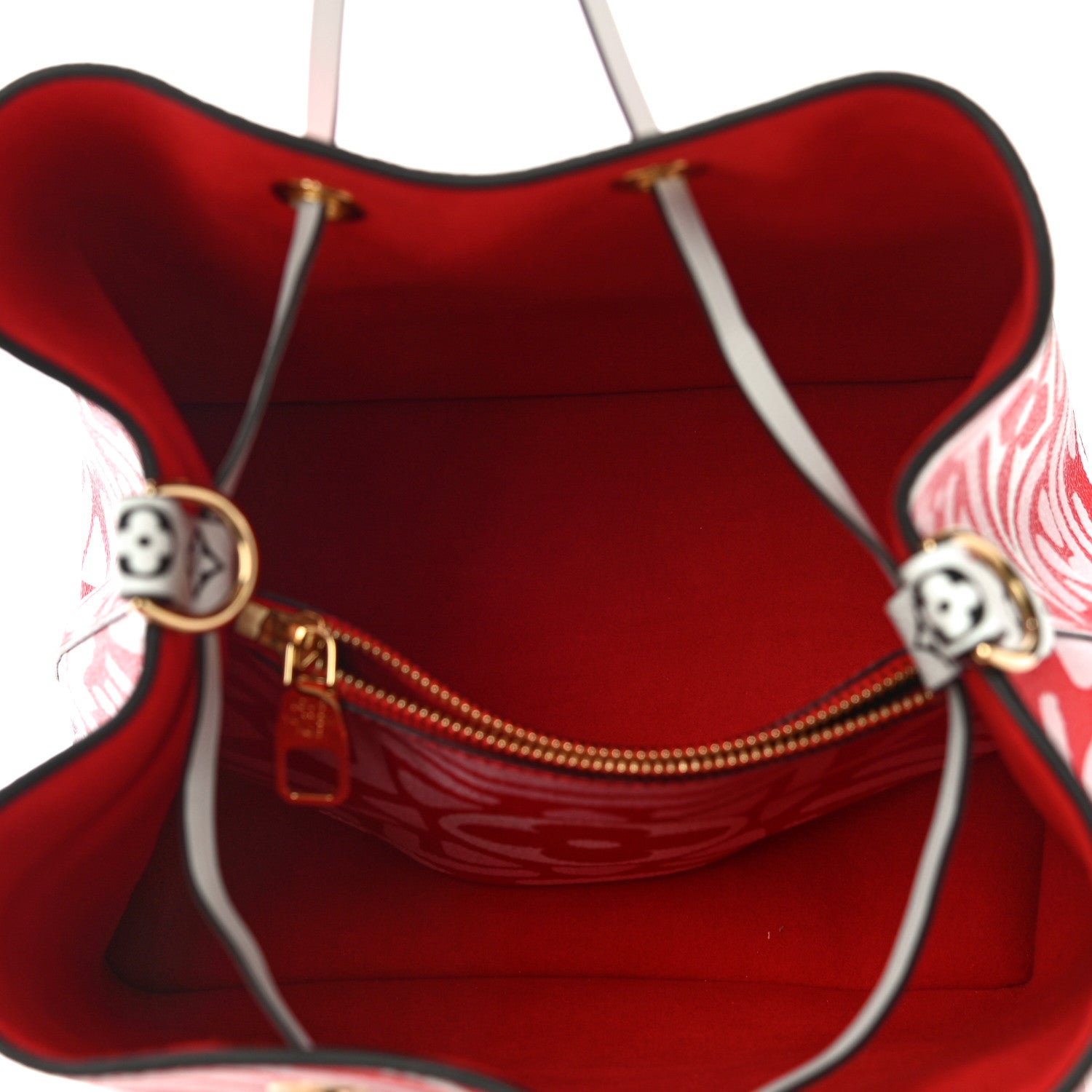 Louis Vuitton Monogram Giant Crafty NeoNoe MM Rouge Rose Creme 4 of 7