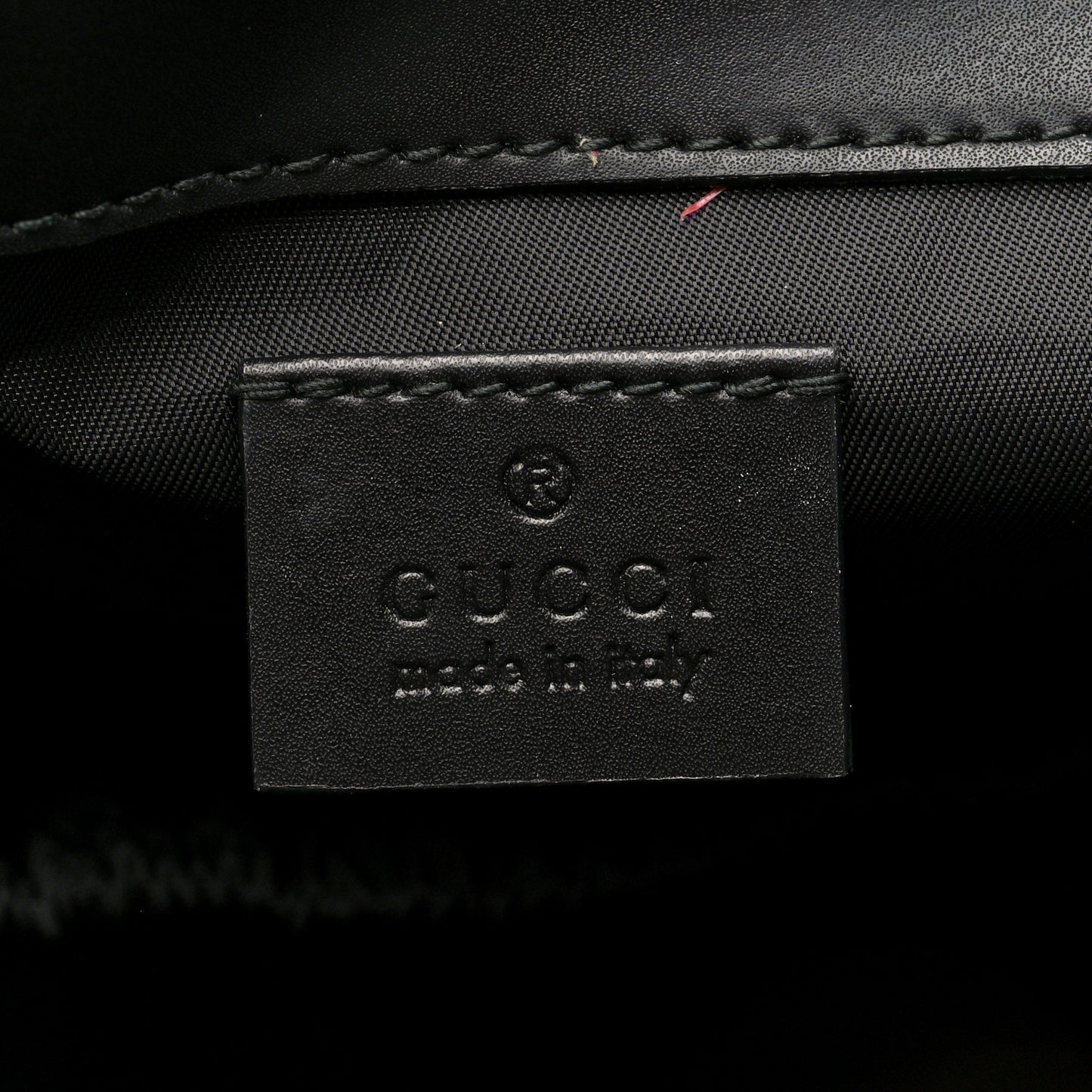 GG Supreme Monogram Web Messenger Diaper Bag Black Grey