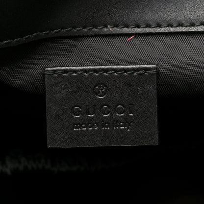 Gucci GG Supreme Monogram Web Messenger Diaper Bag Black Grey 7 of 10