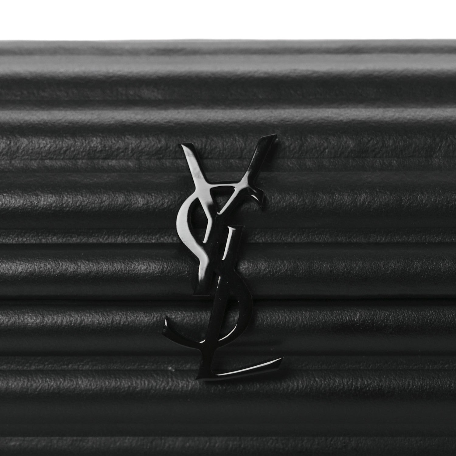Saint Laurent Calfskin Opyum Clutch Black 8 of 11