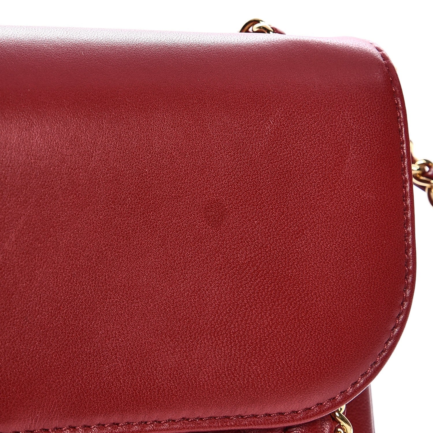 Chanel Lambskin Quilted Large CC Unchained Crossbody Red 10 of 10