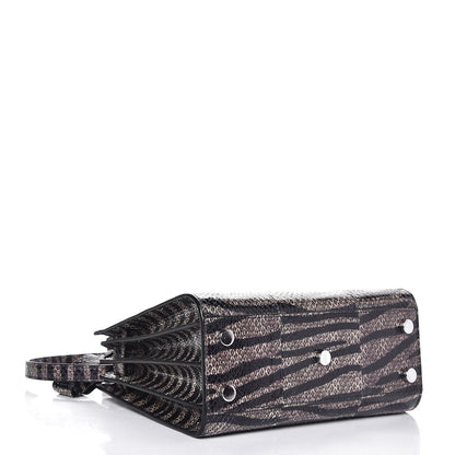 Saint Laurent Snakeskin Zebra Print Nano Sac De Jour Black 5 of 7