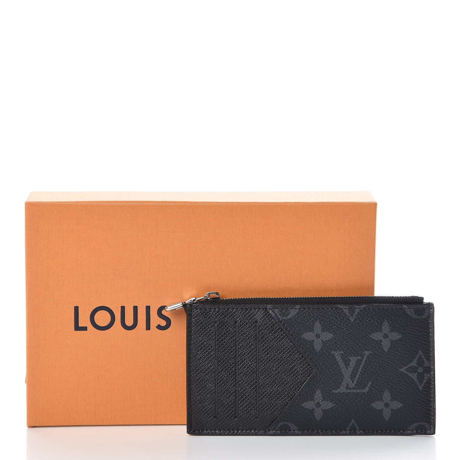 Louis Vuitton Monogram Eclipse Taiga Coin Card Holder 7 of 7