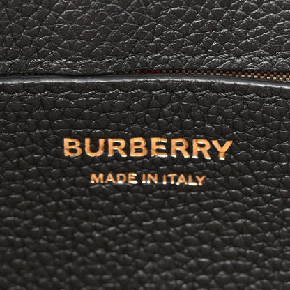 Burberry Grainy Calfskin Vintage Check Note Crossbody Bag Black 6 of 10