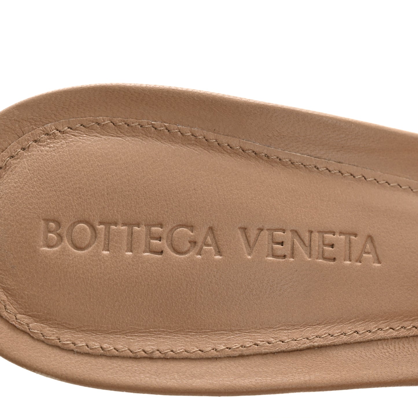 Nappa Matelasse Padded Mule Sandals 36.5 Cipria