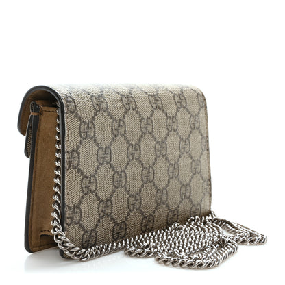 Gucci GG Supreme Monogram Super Mini Dionysus Shoulder Bag Taupe 3 of 9