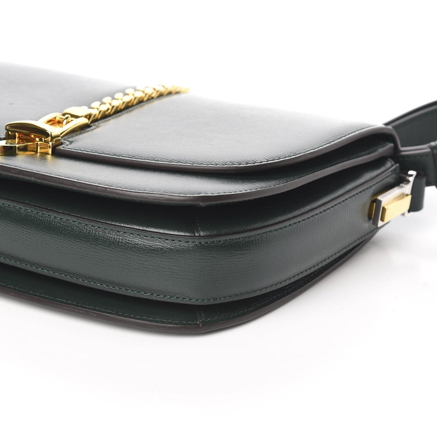 Azalea Calfskin Small Sylvie 1969 Flap Messenger Bag Green