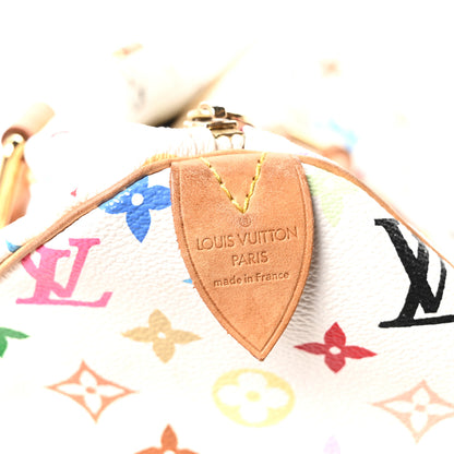 Louis Vuitton Monogram Multicolor Speedy 30 White 6 of 9
