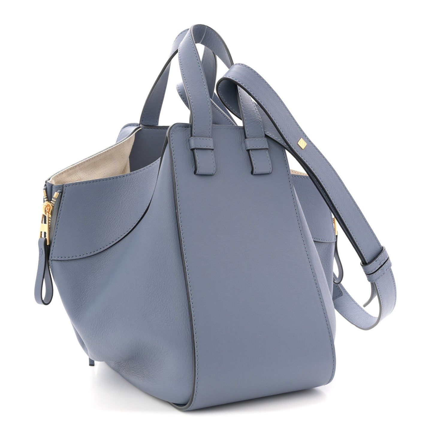 Calfskin Small Hammock Shoulder Bag Atlantic