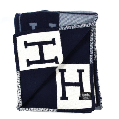 Hermes Wool Cashmere Avalon III Blanket Caban Ecru 2 of 3