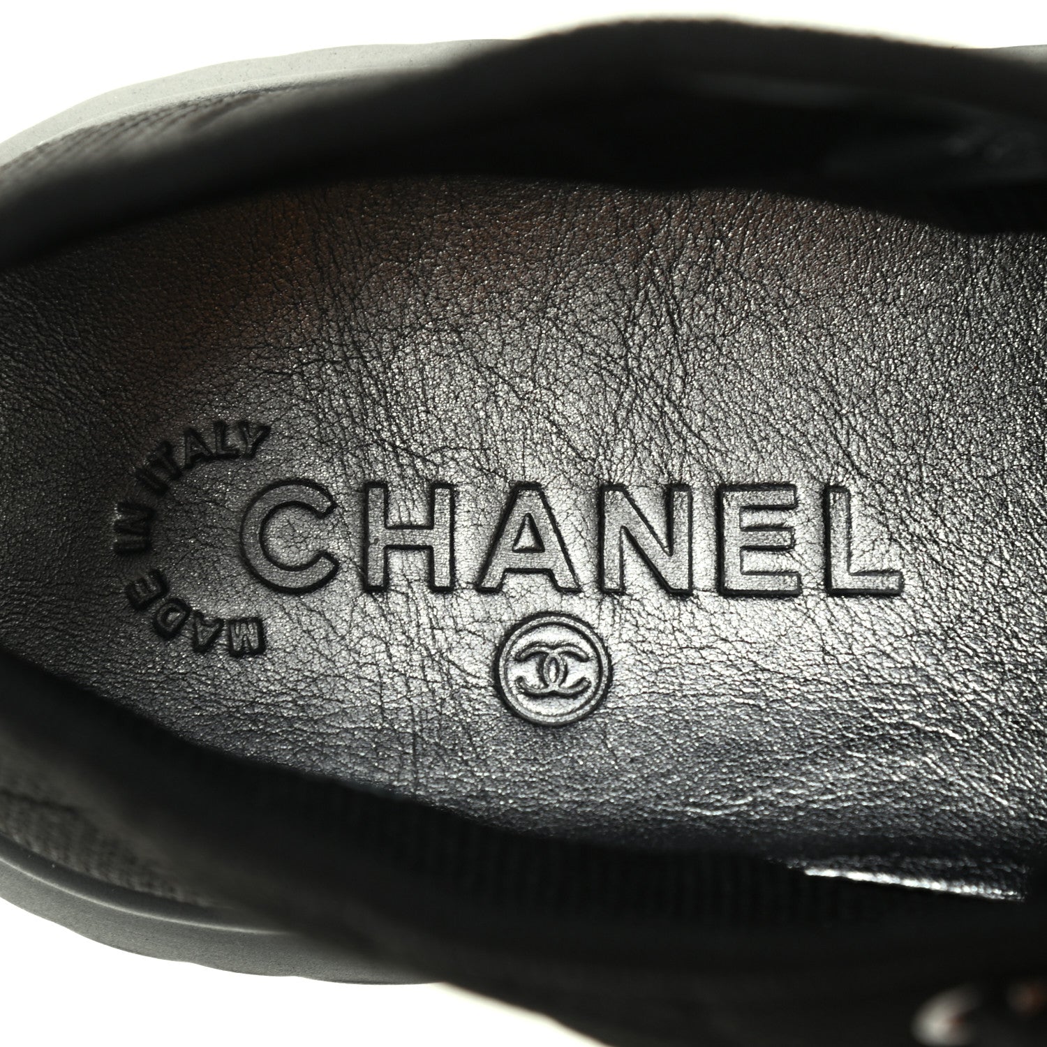 Chanel Fabric Quilted Lambskin Cap Toe Lace Up Sneakers 39.5 Black 7 of 9