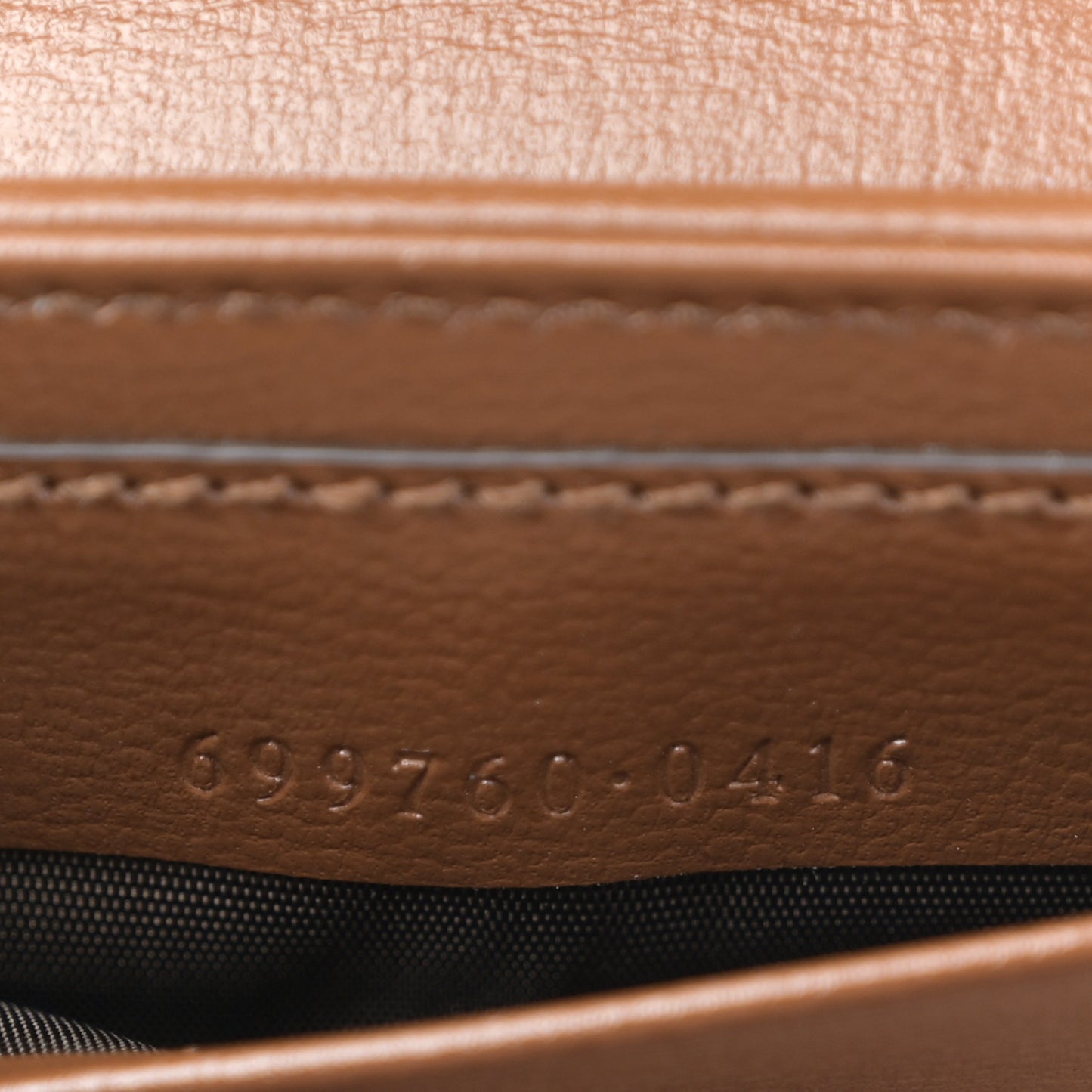GG Supreme Monogram Azalea Calfskin Web Horsebit 1955 Wallet On Strap Beige Ebony Brown Sugar