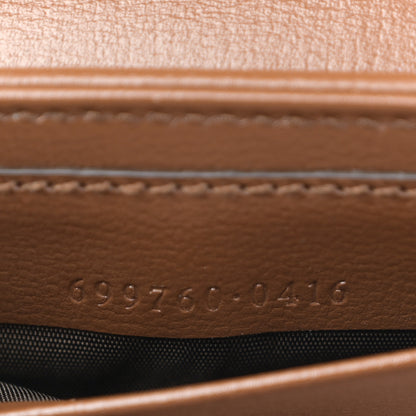 Gucci GG Supreme Monogram Azalea Calfskin Web Horsebit 1955 Wallet On Strap Beige Ebony Brown Sugar 7 of 10