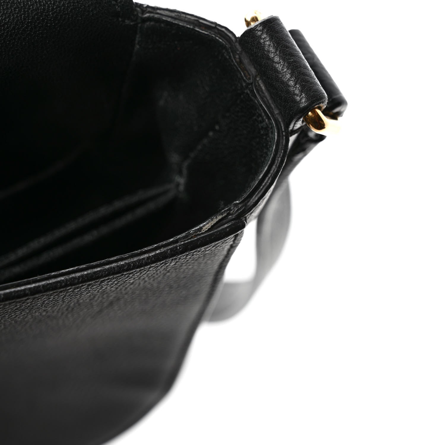 Celine Grained Calfskin Medium Trotteur Black 10 of 11