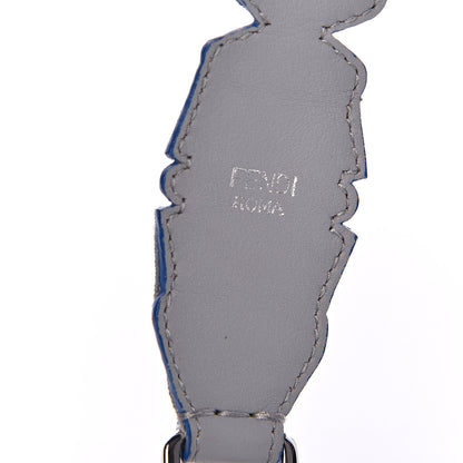 Fendi Calfskin Beaded Crystal Embellished Flower Strap You Ice Blue 3 of 6