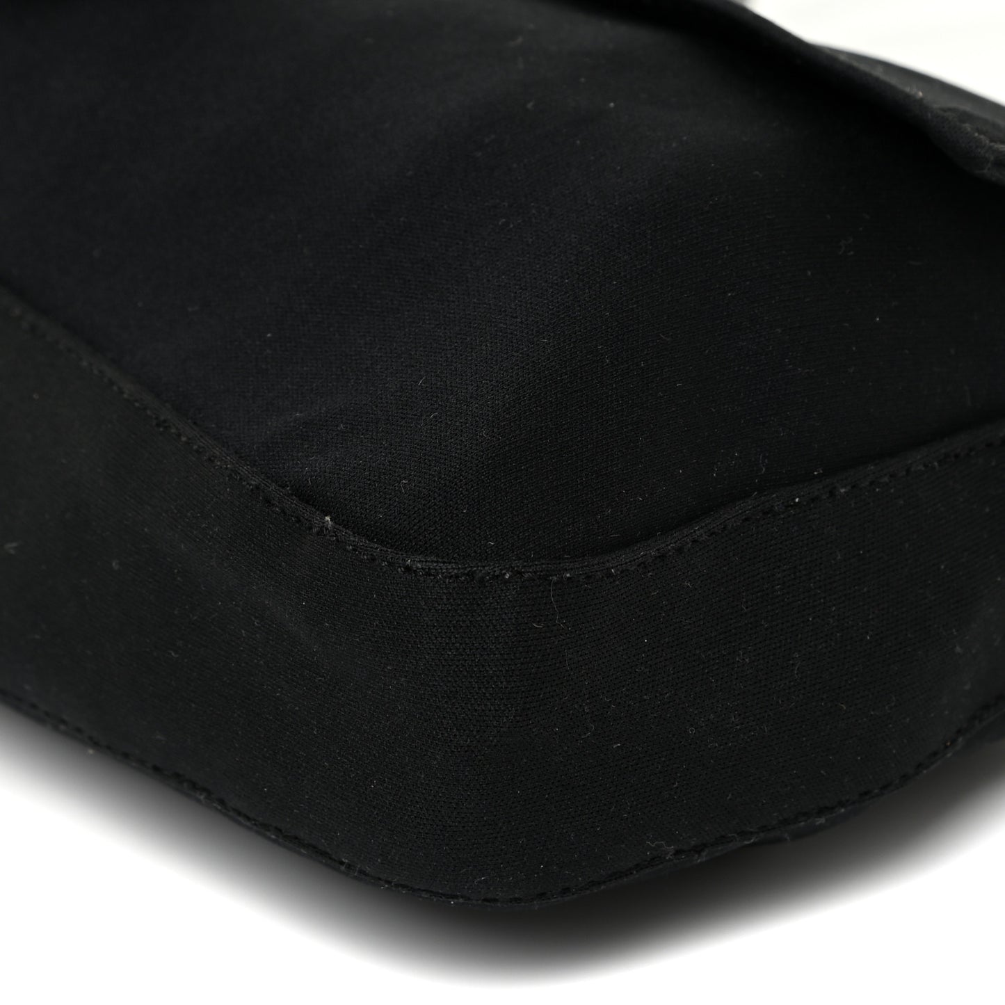 Nylon Baguette Bag Black