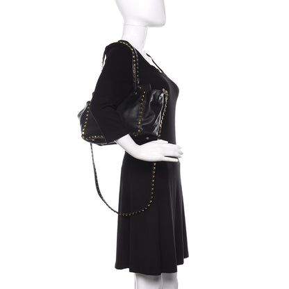 Valentino Garavani Vitello Small Rockstud Tote Black 3 of 12