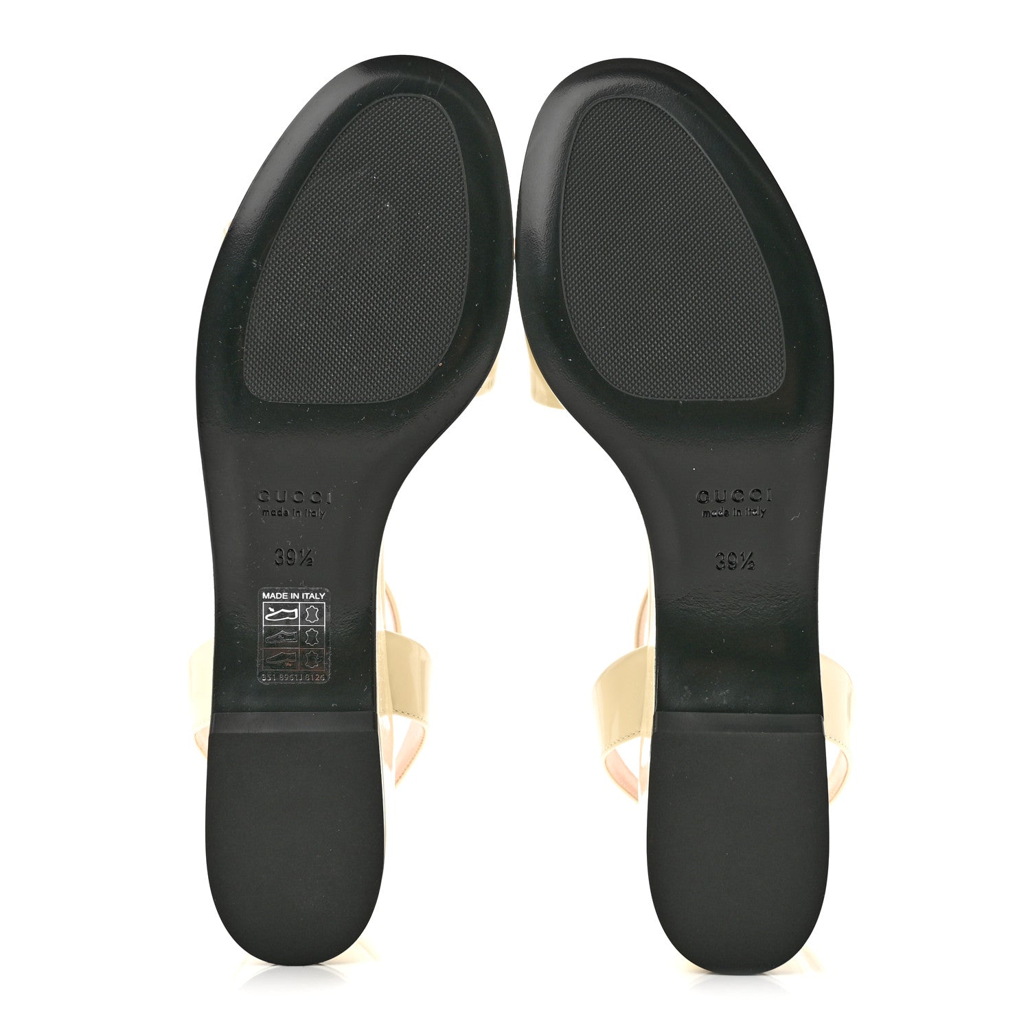 Gucci Superlight Calfskin Horsebit Platform Sandals  39.5 New Ivory 6 of 9