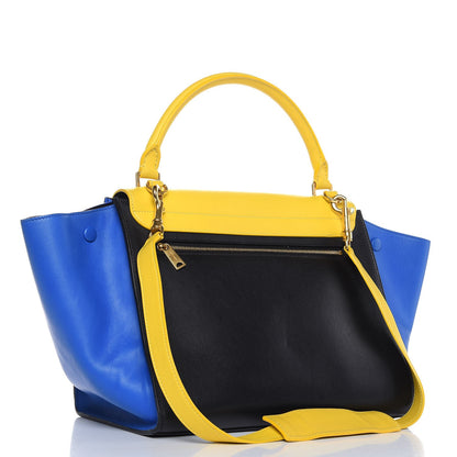 Celine Smooth Calfskin Tri-color Small Trapeze Sunflower 4 of 13