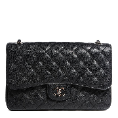 Chanel Caviar Quilted Jumbo Double Flap Black 1 of 8