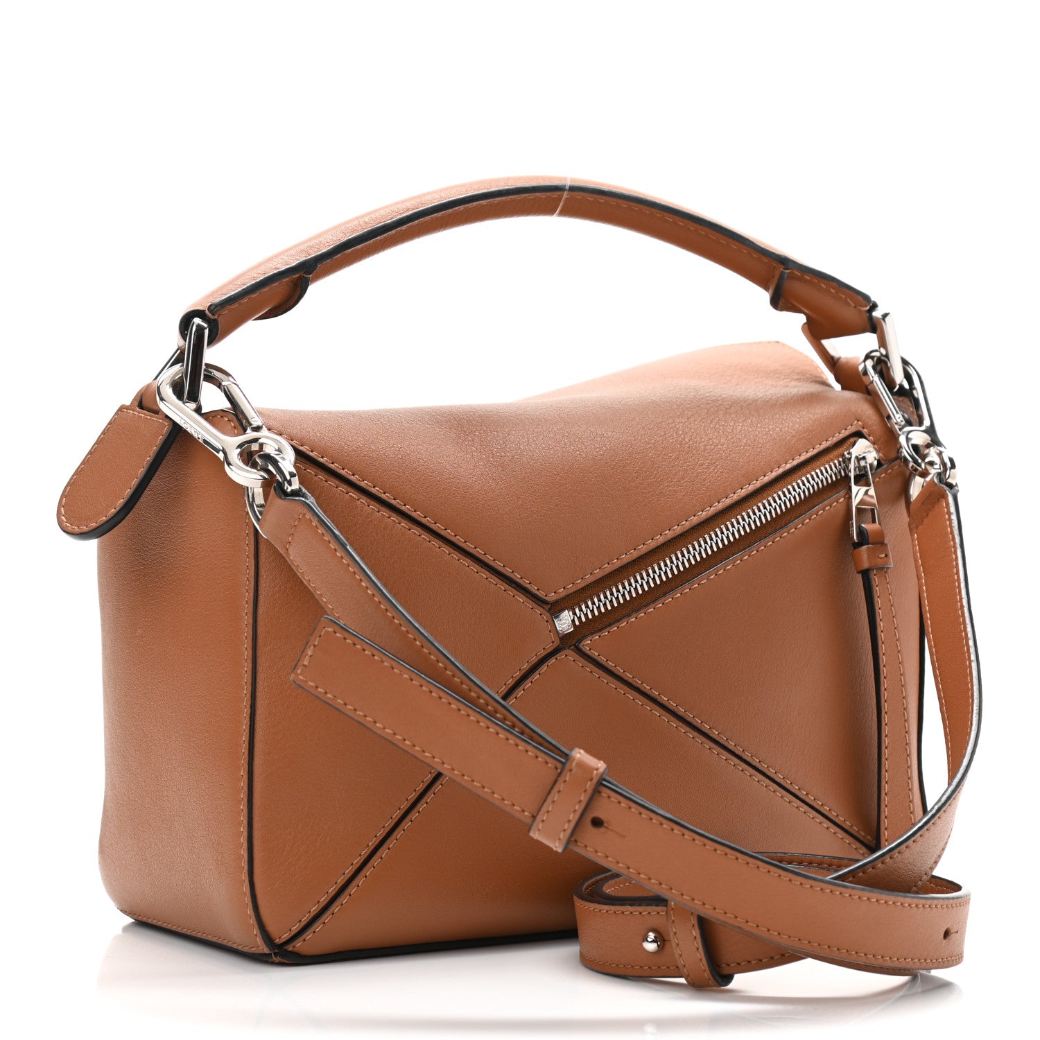 Loewe Calfskin Small Puzzle Bag Tan 3 of 9