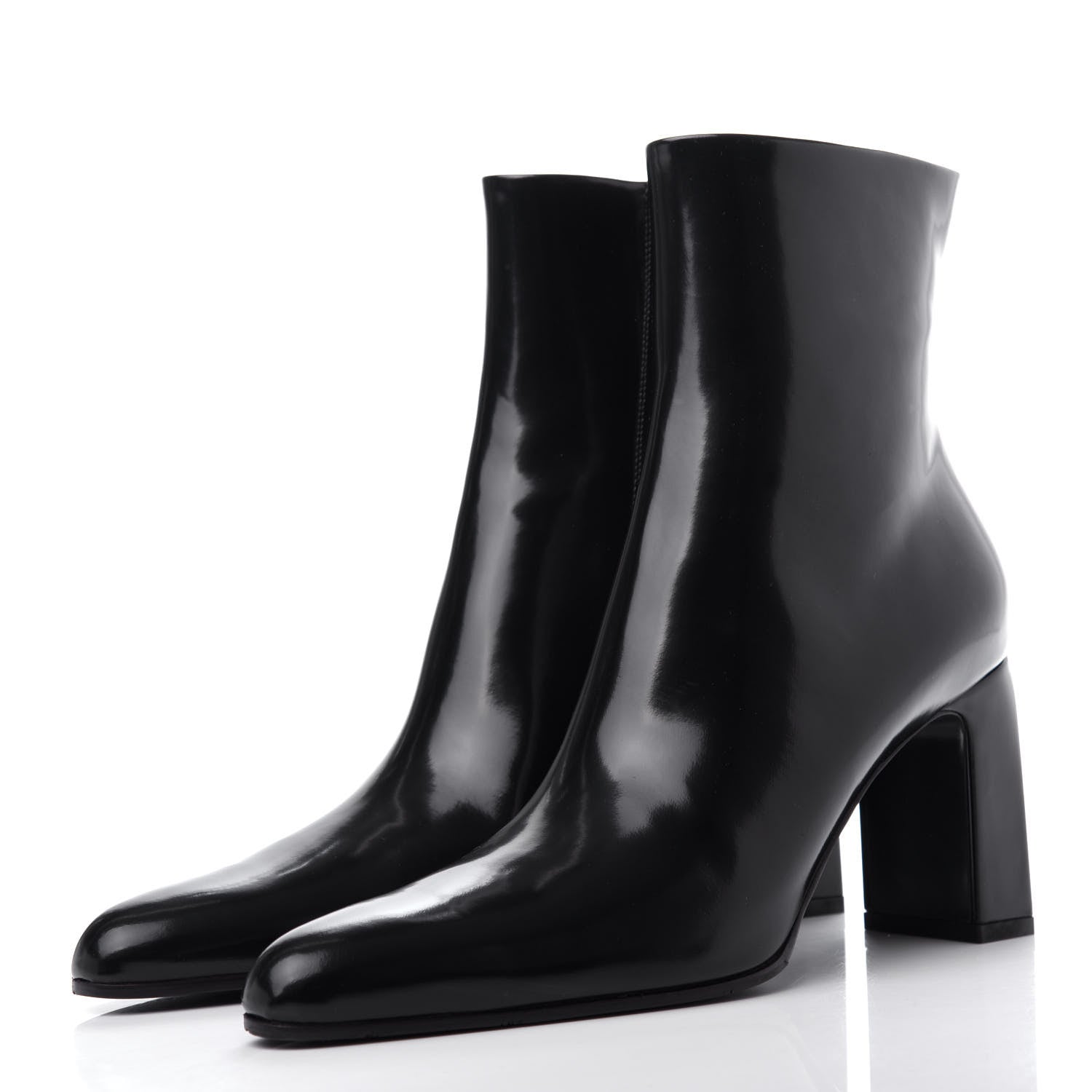 Balenciaga Brushed Calfskin Ankle Boots 37 Black 3 of 11