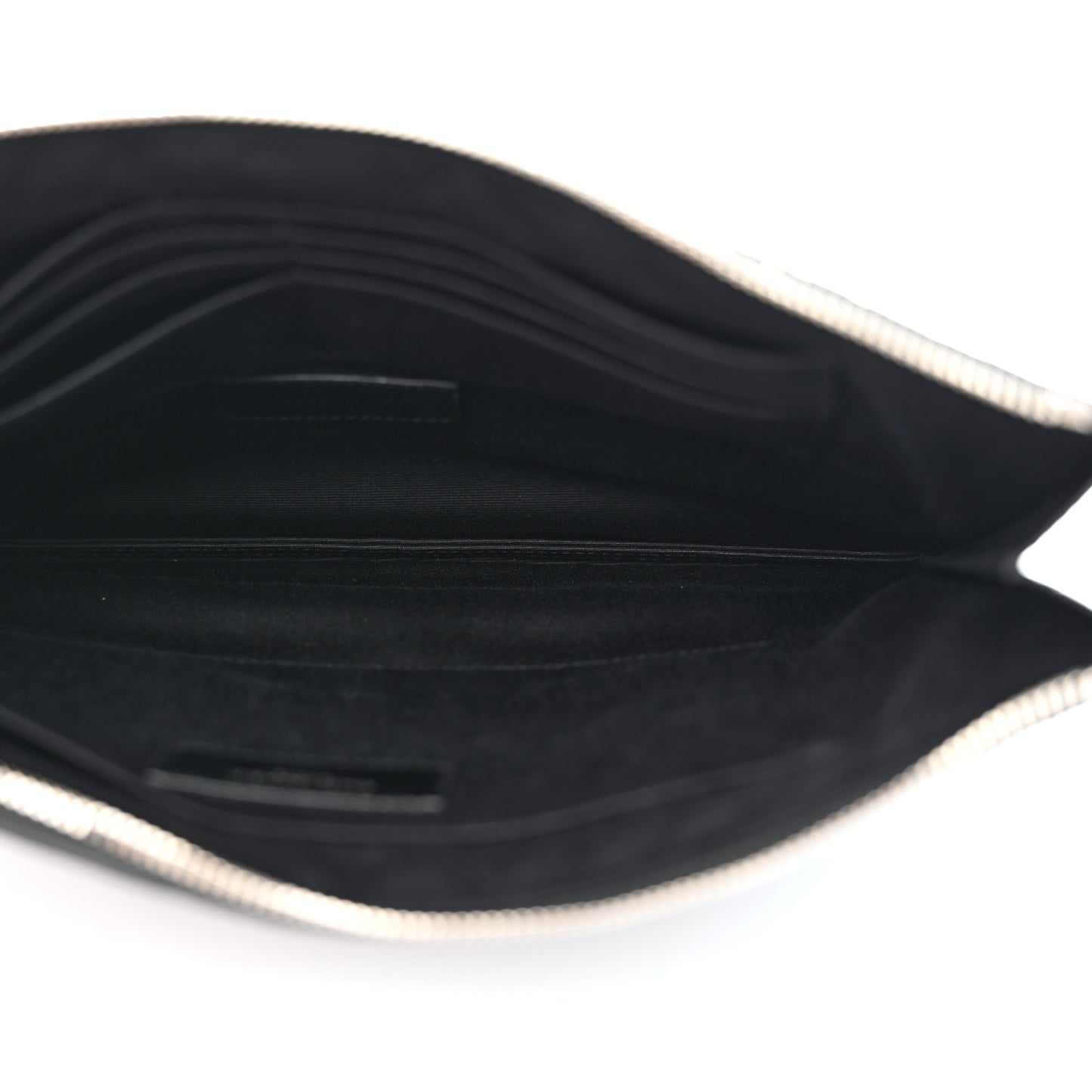 Calfskin Crocodile Embossed Document Holder Black