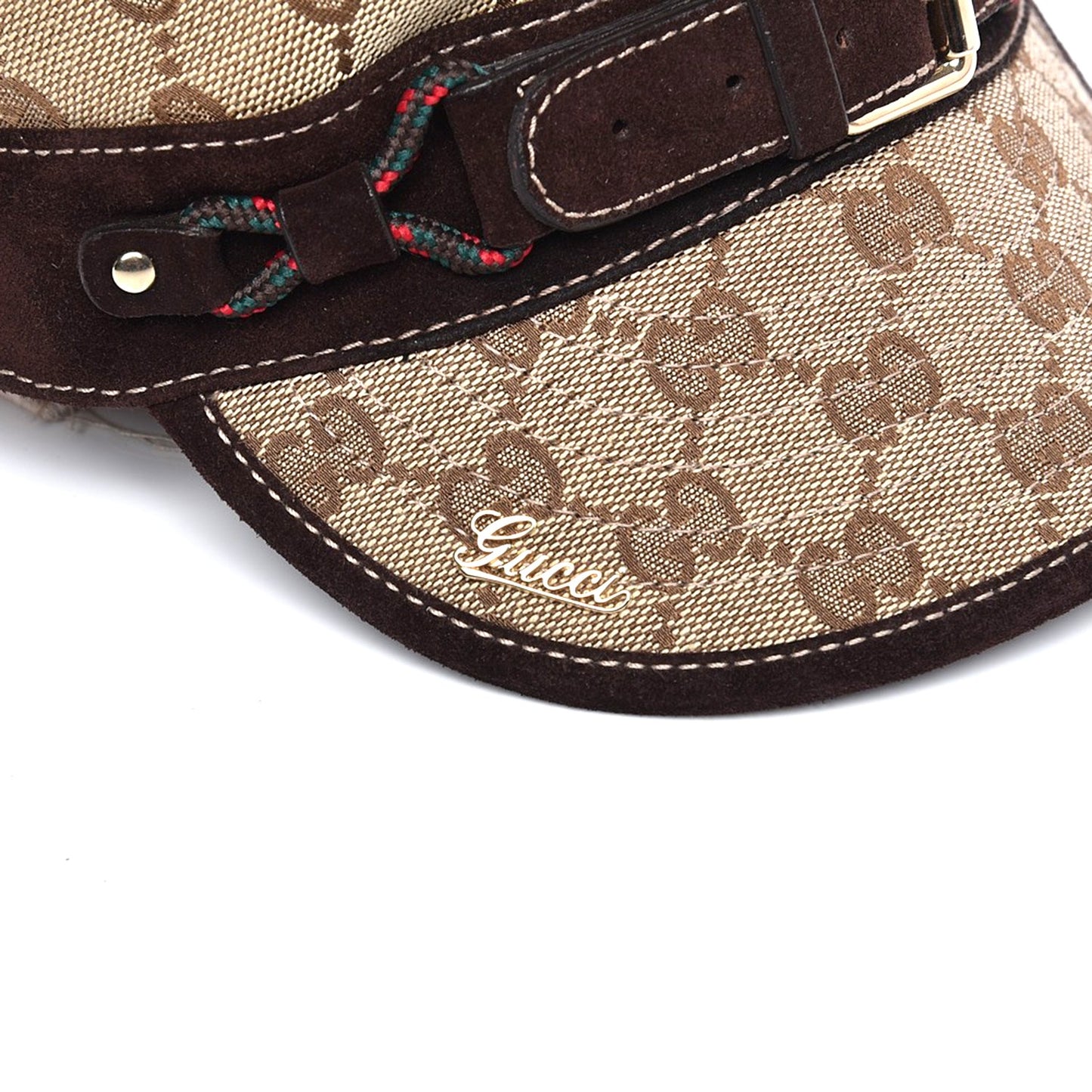 Monogram Hat M Brown