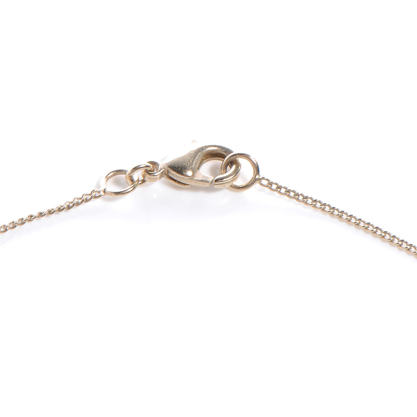 Pearl CC Pendant Necklace Gold