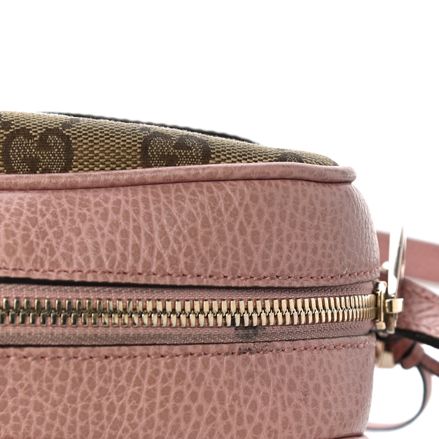 Monogram Mini Bree Messenger Bag Beige Soft Pink