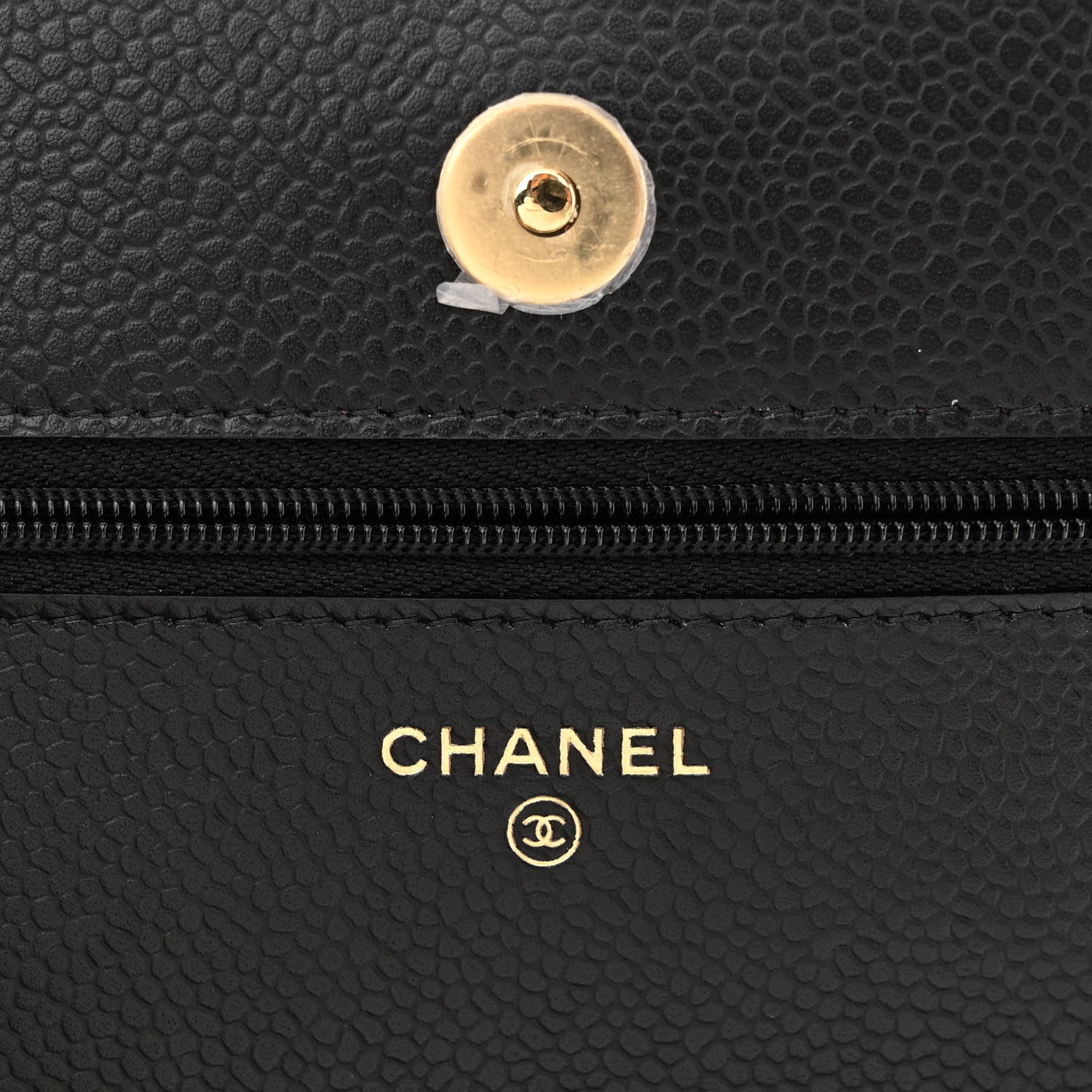 Chanel Caviar Quilted Wallet On Chain WOC Black 6 of 12