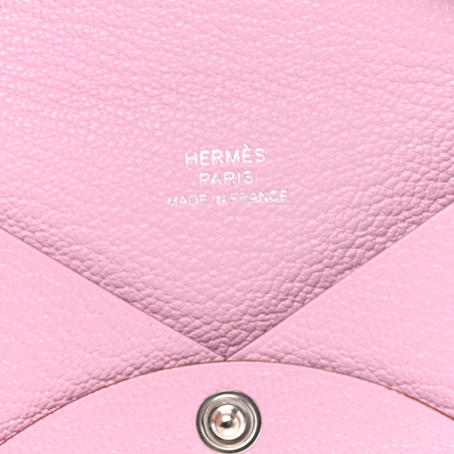 Hermes Chevre Mysore Calvi Card Case Mauve Sylvestre 6 of 8