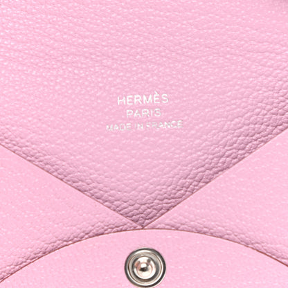 Hermes Chevre Mysore Calvi Card Case Mauve Sylvestre 6 of 8