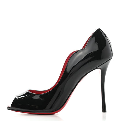 Christian Louboutin Patent Chick Up 100 Pumps 39 Black 1 of 9