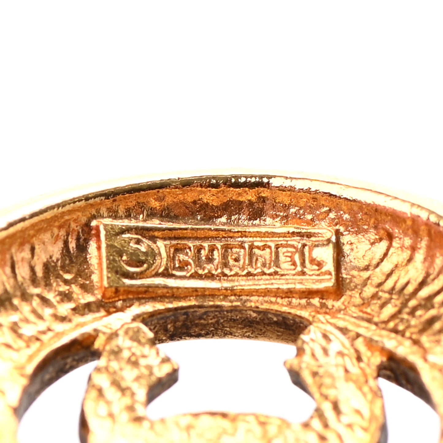 CC Chain Pendant Necklace Gold