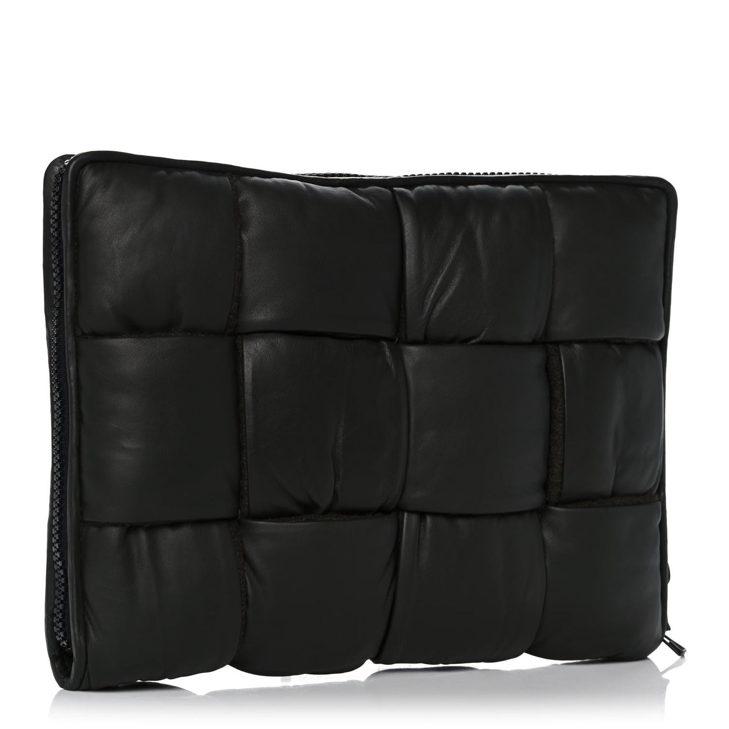 Calfskin Maxi Intrecciato Puffy Laptop Pouch Camping