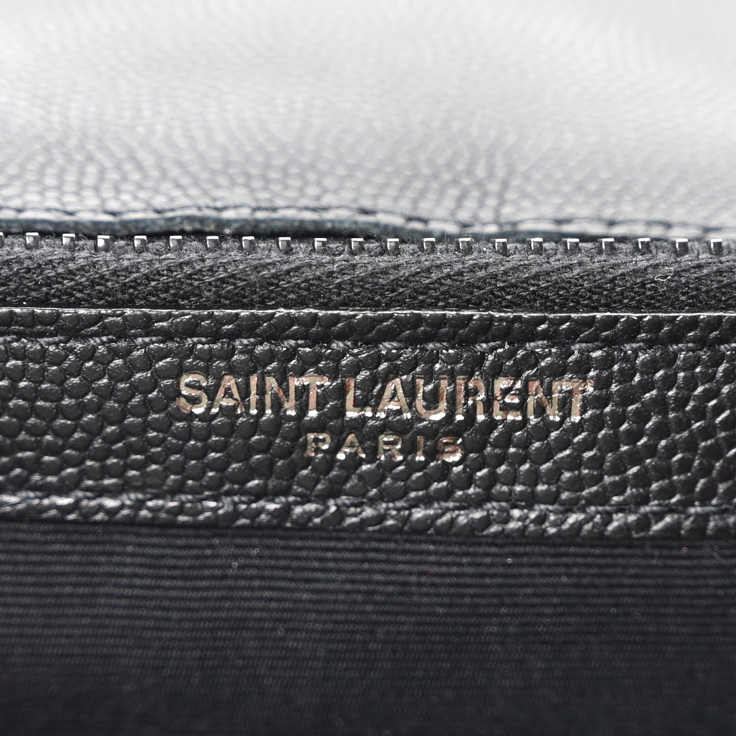 Grain De Poudre Medium West Hollywood Monogram Fold-Over Black
