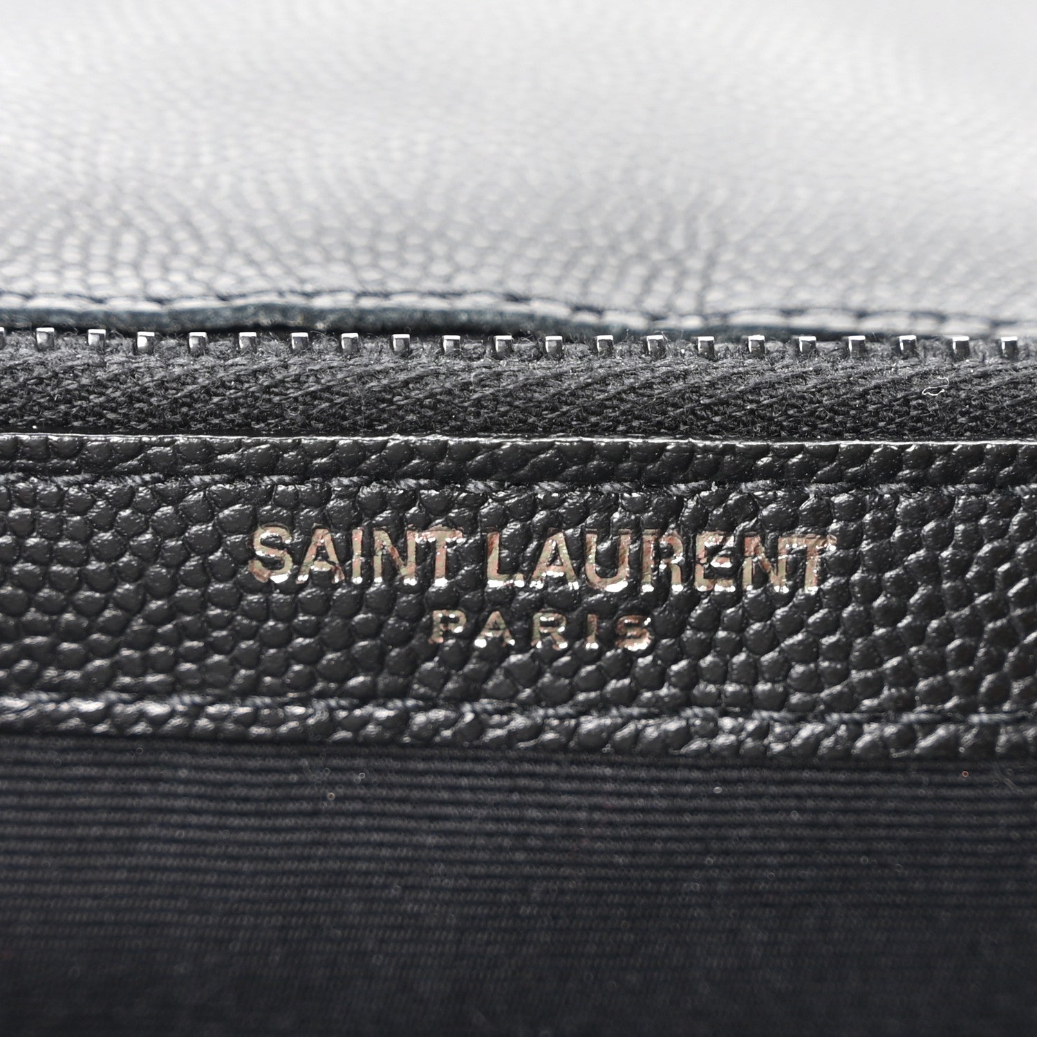 Saint Laurent Grain De Poudre Medium West Hollywood Monogram Fold-Over Black 6 of 10