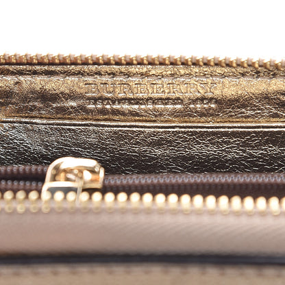 Burberry Haymarket Check Small Zip Wallet Gold 7 of 10