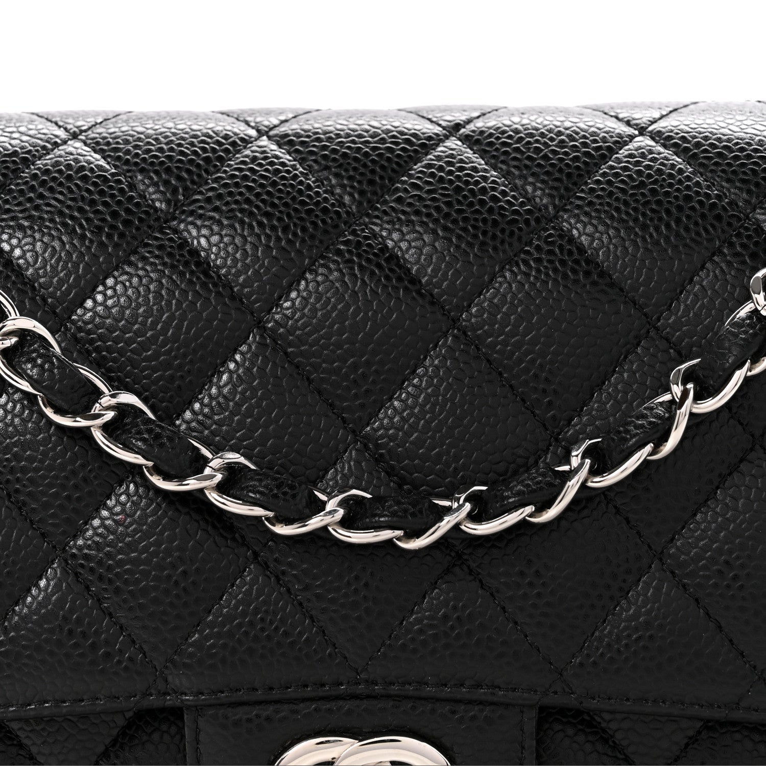 Chanel Caviar Quilted Medium Double Flap Black 8 of 11