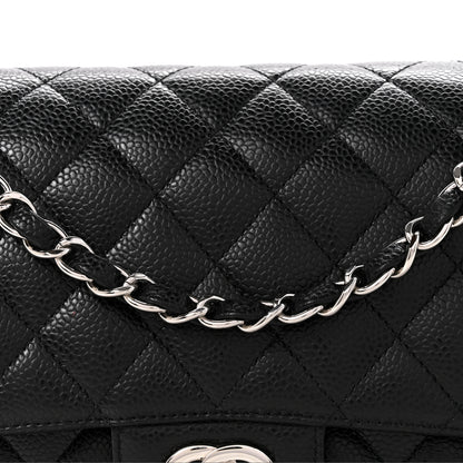 Chanel Caviar Quilted Medium Double Flap Black 8 of 11